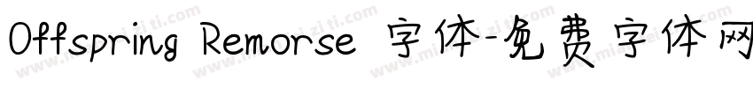Offspring Remorse 字体字体转换